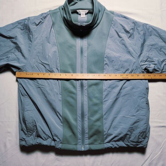 Athleta Womens Large Evolve Hybrid Fleece Jacket Green - Picture 9 of 14